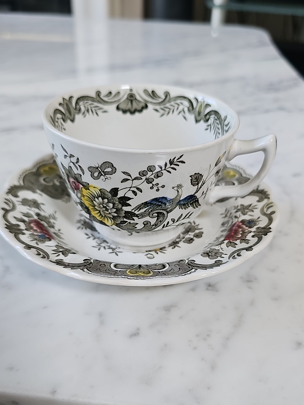Ridgeway Staffordshire Windsor Pattern Teacup and Saucer Set